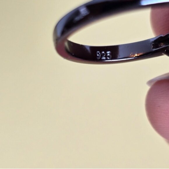 Heated Natural Red Ruby 925 Sterling Silver Ring Sz 8 - Picture 7 of 7